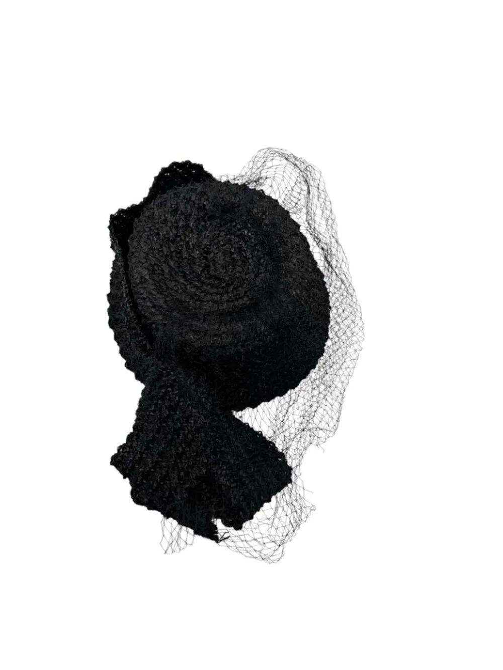 Miss Sally Victor New York Women's 6 Vintage Veiled Pillbox Hat 1950's Antique